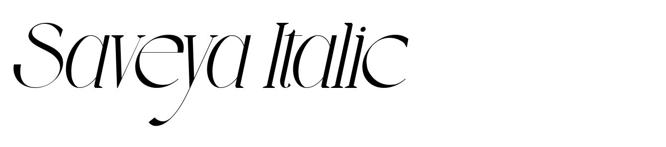 Saveya Italic